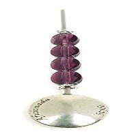 Aficionada Style Crowned Amethyst Swarovski Crystals Cigar Nub Pick Cigar Stick with Ergonomic Handle