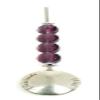 Aficionada Style Crowned Amethyst Swarovski Crystals Cigar Nub Pick Cigar Stick with Ergonomic Handle view 1