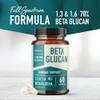 Beta Glucan Supplement 1100mg for Immunity, Skin & Gut Support | 1,3D & 1,6 Beta Glucans Extra Strength Formula | 85% Concentrated & Over 500mg Per Capsule | Non-GMO, Vegan, Gluten-Free 60ct view 3