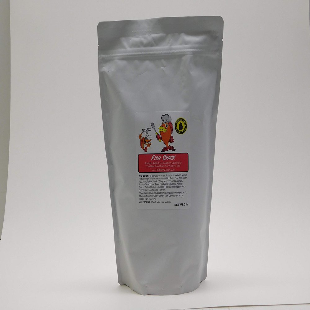 FISH CRACK Highly Addictive Fried Fish Coating!-by Chicken Crack,Large 2 pound bag!