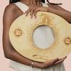 Sama Handcraft Seat for Yoni in a Luxury Package-Devi Steaming Wooden SEAT with Engraved Pictures of Goddess Yoga and Muladhara (Solo Seat (Without Herbs and Cushion), Gold) view 2
