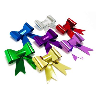 100PC Multicolor Metallic Self Adhesive Bow Ties - Special Occasion Gift Bow