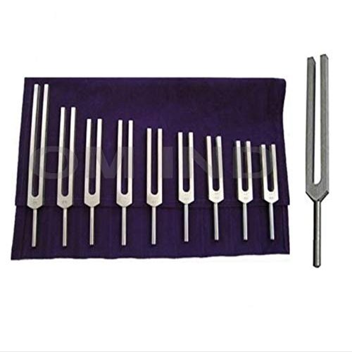 Om Industries 9 Sacred Solfeggio Tuning Forks Bodytuners Including 432Hz Tuning Fork for Healing