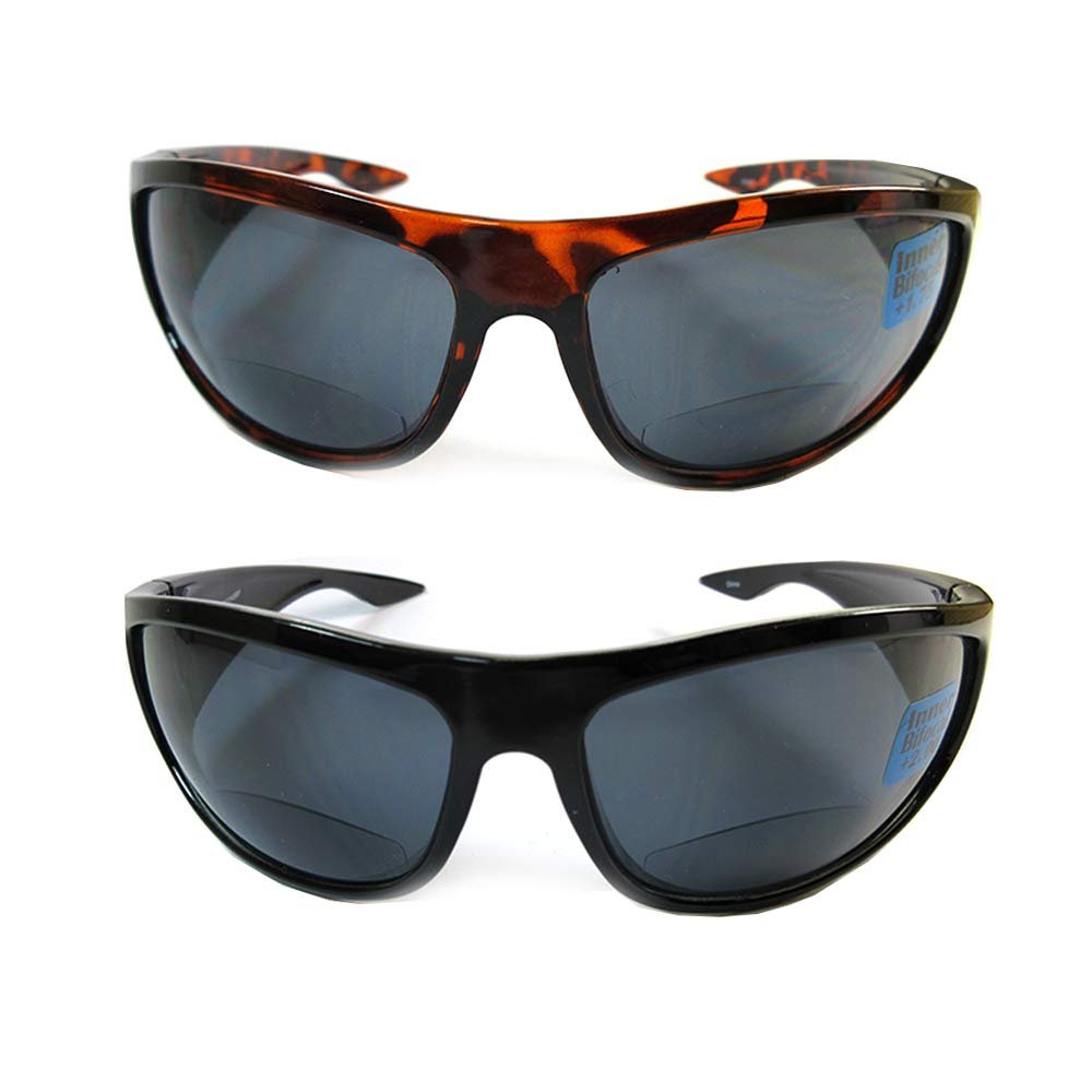 1 Men Women Reading Sunglasses Inner Bifocal UV400 Reader Lens Eyewear +1.50 Bifocal Reading Glasses Black Frame or Tortoise Sunglasses Sun Reader Magnifying + 1.50 Sunglasses Reading Glasses 1 Pair