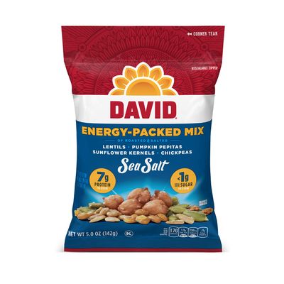 DAVID Seeds Sea Salt Energy-Packed Mix for Snacking, 5 oz