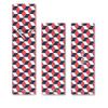 SWZLE 2 Reusable Stainless Steel Straight Straws & 1 Cleaning Brush - Portable Set with Sleek Talevera Red Case - BPA Free - Fits in Pocket, Purse & Backpack for Travel & Household - Silver view 1