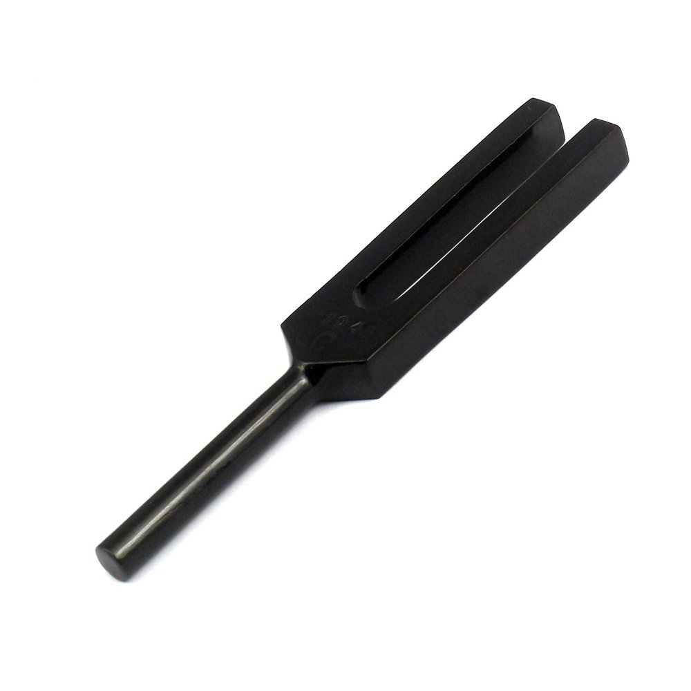 LAJA Imports 1 Piece Tuning Fork Black Color C2048 Chakra Chiropractic Instruments