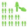 10 Pairs Noise Cancelling Ear Plugs, Premium Soft Silicone, Reusable, Waterproof, Hypoallergenic, Earplugs for Swimming, Airplanes, Concerts, Shooting, Travelling, Sleeping & Snoring (Green) view 1