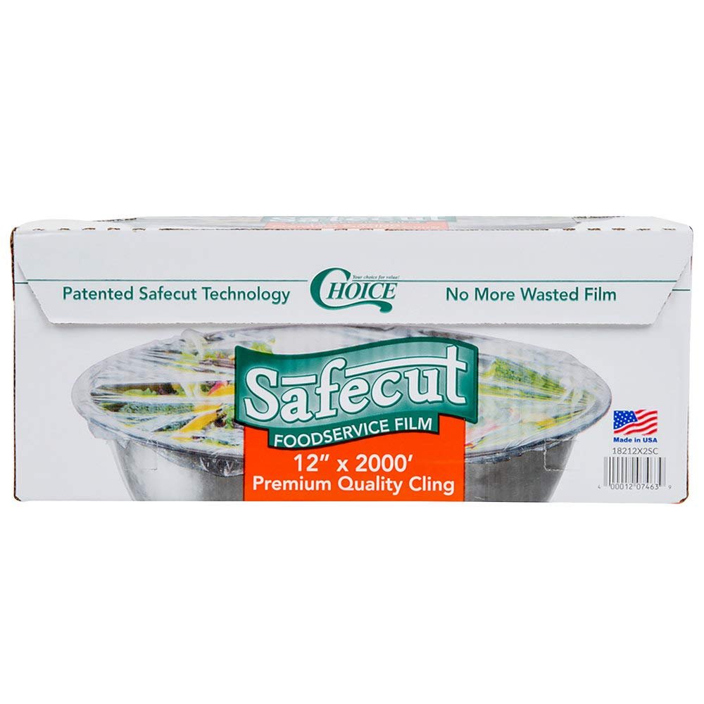 TableTop King Safecut 12" x 2000' Premium Foodservice Film with Slide Cutter