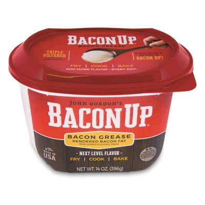 Bacon Up Bacon Grease for Cooking - 14 Ounces, 1 Pack of Authentic Bacon Fat for Cookin
