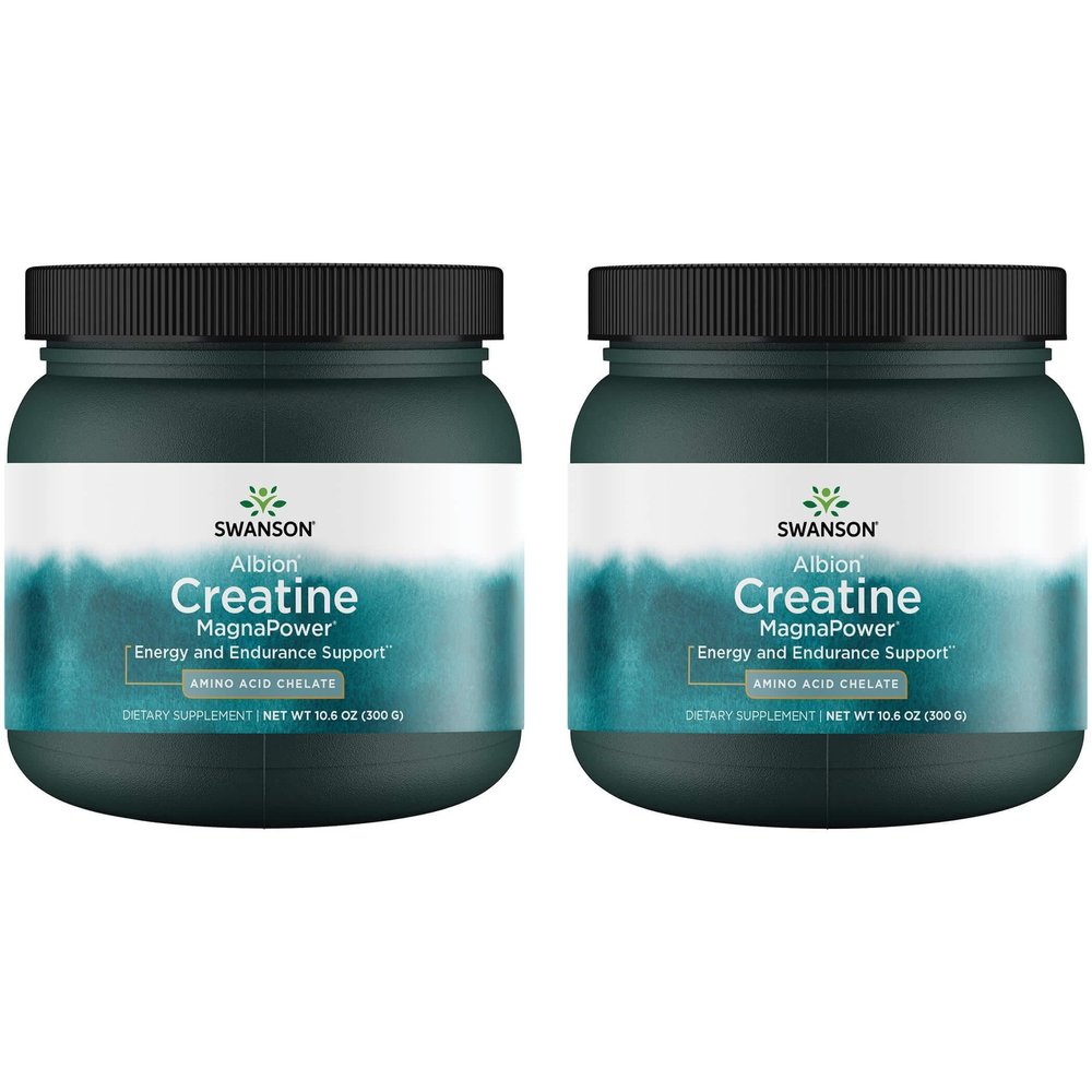 Swanson 100% Pure Creatine Magnapower 10.6 Ounce (300 g) Pwdr (2 Pack)