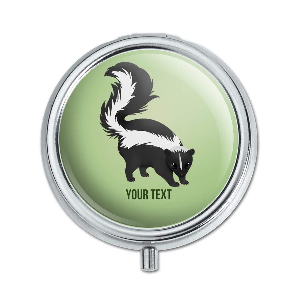 Personalized Custom 1 Line Skunk Pill Case Trinket Gift Box