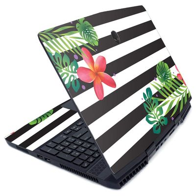MightySkins Skin for Alienware M15 (2019) - Tropical Stripes | Protective, Durable, and Unique Vinyl Decal wrap Cover | Easy to Apply, Remove, and Change Styles | Made in The USA