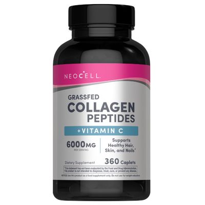 NeoCell Collagen Peptides Pills | 360 Caplets | with Vitamin C | Supplement for Women and Men