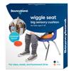 Bouncyband  Wiggle Seat  Orange, 13 D  Large Sensory Cushion for Kids Ages 6-18+  Promotes Active Learning, Improves Student Productivity, Includes Easy-Inflation Pump view 1