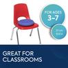 BouncyBand Wiggle Seat, Purple, 1-Pack  Small 10.75 D x 2.5 H Wobble Cushion for Kids Aged 3-7  Sensory Tool Promotes Active Learning & Improves Productivity  Includes Pump for Easy-Inflation view 2