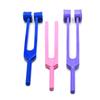 LAJA Imports Limited Edition Colorful Rainbow Lot of 3 Aluminum Sensory Tuning Forks C 128 256 512 Pink Purple and Blue view 1