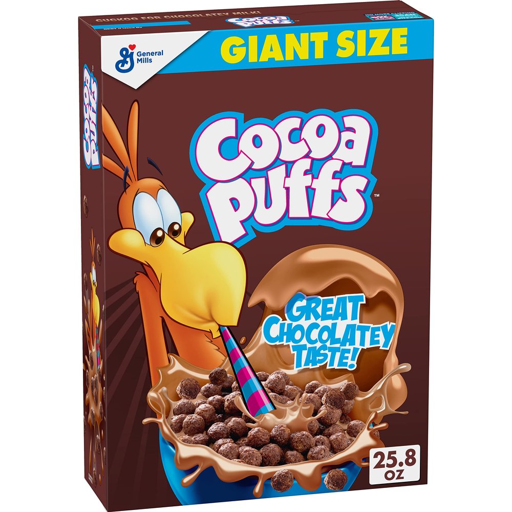 Cocoa Puffs, Chocolate Breakfast Cereal, Whole Grains, 25.8 oz (Pack of 10)