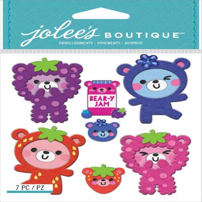 Jolee's Boutique Themed Embellishments 7/Pkg-Bearies