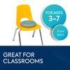 BouncyBand Wiggle Seat, Silver, 1-Pack  Small 10.75 D x 2.5 H Wobble Cushion for Kids Aged 3-7  Sensory Tool Promotes Active Learning & Improves Productivity  Includes Pump for Easy-Inflation view 2