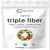 Micro Ingredients Organic Triple Fiber Powder, 2lb | Natural Prebiotic to Support Digestive & Gut Health | Soluble, Easily Digestible | Unflavored, Vegan view 1