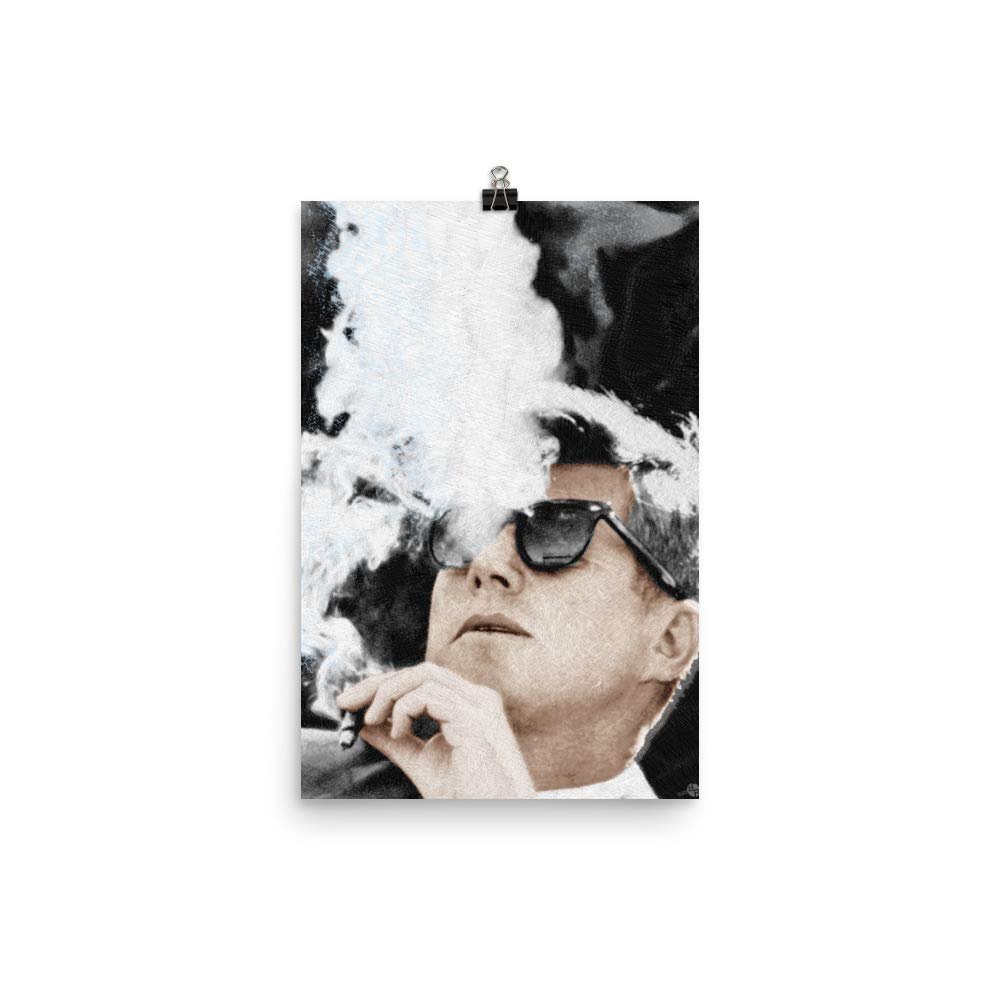John F Kennedy Cigar and Sunglasses Poster