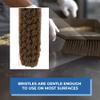 Vikan 458766 Bench Cleaning Brush, Polypropylene/Polyester Soft Bristle Dustpan Brush & Sweeper With Handle, 14-Inch, Brown view 4