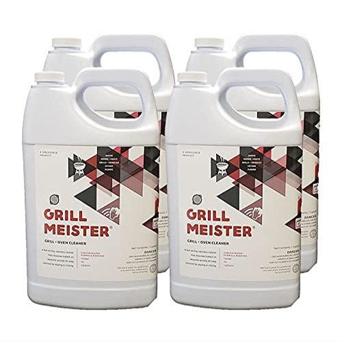 Jani-Source GrillMeister Oven, Grill, Fryer, Grate - Heavy Duty Cleaner/Degreaser, 1 Gallon (Case of 4)