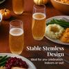 Prestee 24-Pack Stemless Plastic Champagne Flutes - 9 oz Clear Disposable Glasses for Wine, Cocktails, Mimosas - Champagne Flutes Plastic for Parties and Celebrations view 4