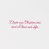 American Greetings Romantic Christmas Card (Love Our Life) view 3