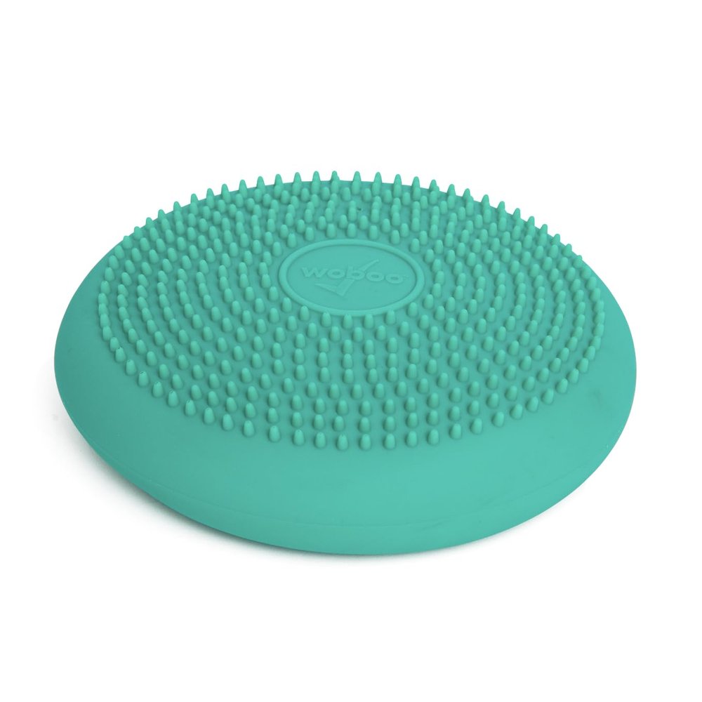 BouncyBand Wiggle Seat, Green, 1-Pack  Small 10.75 D x 2.5 H Wobble Cushion for Kids Aged 3-7  Sensory Tool Promotes Active Learning & Improves Productivity  Includes Pump for Easy-Inflation