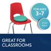 BouncyBand Wiggle Seat, Green, 1-Pack  Small 10.75 D x 2.5 H Wobble Cushion for Kids Aged 3-7  Sensory Tool Promotes Active Learning & Improves Productivity  Includes Pump for Easy-Inflation view 2