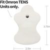 10 Pack TENS Unit Replacement Pads Compatible with Omron Electrotherapy Relief, Reusable Electrode Patches for PM3030 PM3031 HV-F128, Premium Gel Refills with Snap Connector view 2