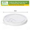 [400 Pack] White Flat Tear Back Lids for Hot Cup, Coffee, Paper Cup - Universal Size Fits 10, 12, 16, 20oz Disposable Cups - White Coffee Lids Standard 90mm view 3
