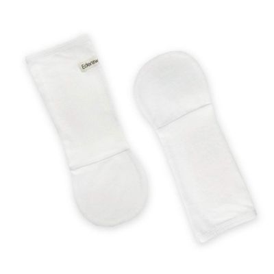 Edenswear Zinc-Infused Newborn Baby and Toddler Gloves No Scratch Mittens for Eczema - Wet Wrap Therapy (24 Months, White)