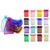 100PCS 4x6inches(10x15cm) Sheer Drawstring Organza Candy Jewelry Pouches Wedding Party Christmas Favor Gift Present Bags (Mixed Color) view 1