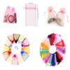 100PCS 4x6inches(10x15cm) Sheer Drawstring Organza Candy Jewelry Pouches Wedding Party Christmas Favor Gift Present Bags (Mixed Color) view 2