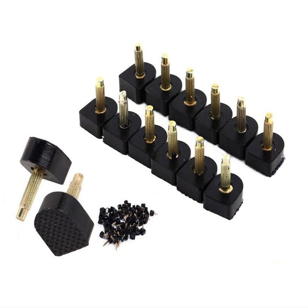 12 PCS(6 Pairs) 10mm x 2.4mm(H x T) Black U-Shape Heel Tips Protectors - Non-Slip, High Heel Shoe Replacement Caps for Minimizes Squeaking