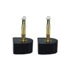 12 PCS(6 Pairs) 10mm x 2.4mm(H x T) Black U-Shape Heel Tips Protectors - Non-Slip, High Heel Shoe Replacement Caps for Minimizes Squeaking view 2