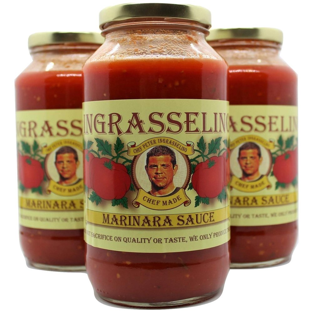 INGRASSELINO Marinara Sauce, CHEF MADE, We Do Not Sacrifice On Quality Or Taste, We Only Produce The Best! 3 Pack (24 oz)