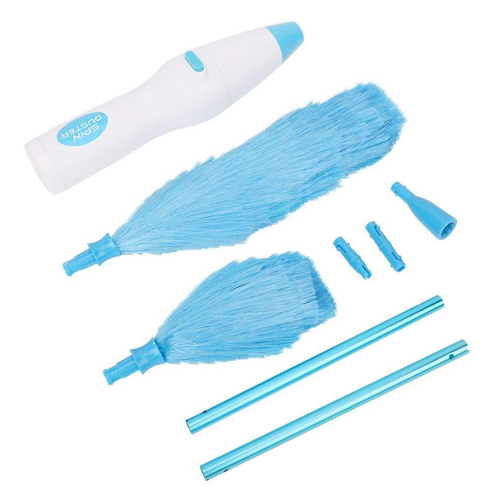 180? Electric Duster,Multi-Function Automatic Electrostatic Adsorption Brush Dust,Cleaner Blinds Brush for Furniture Window Bookshelf