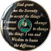10 Year AA Medallion Green Tri-Plate Transition Crystal Chip view 2
