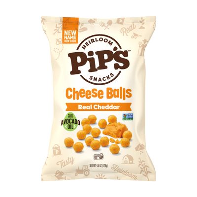 Heirloom Cheddar Cheese Balls by Pipcorn, 4.5 Oz
