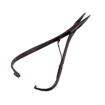 AAProTools Mathieu Ligature Elastic Placing Plier 5.5" Full Black Coated Orthodontic Plier