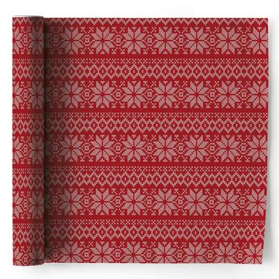 MY DRAP Dinner Napkin (Cotton red Snowflake, 6)