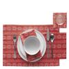 MY DRAP Dinner Napkin (Cotton red Snowflake, 6) view 2