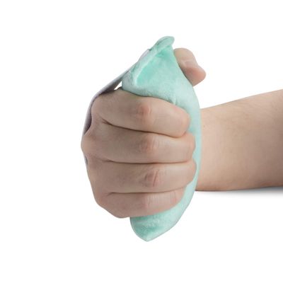 NYOrtho Hand Contracture Cushion 5" x 2.5" - 1-Pack Palm Grip for Stroke Recovery & Orthopedic Support - Latex-Free, Odor-Control, Sweat-Resistant, Machine Washable Palm Protector with Elastic Strap