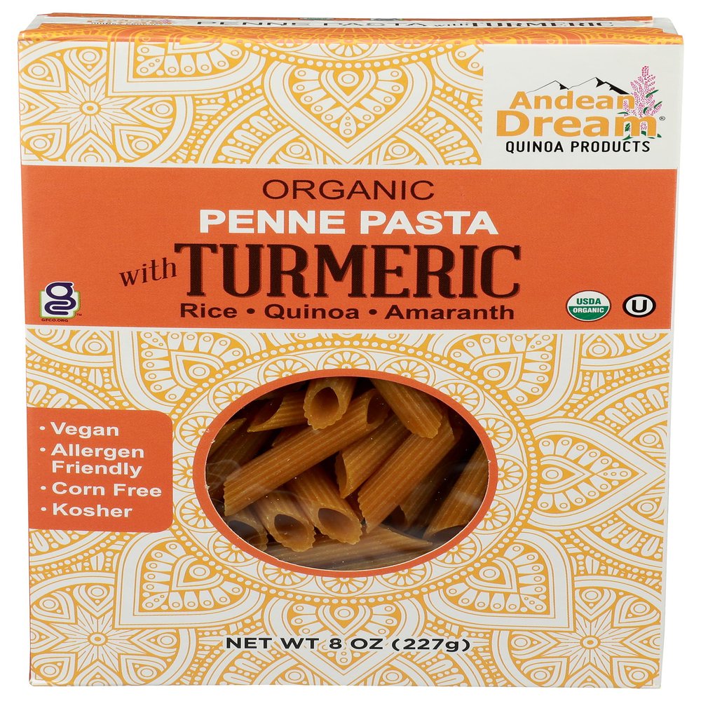 Andean Dream, Pasta Quinoa Turmeric Organic, 8 Ounce