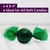 Oasis Supply Twistable Cellophane Wrappers for Candy, Holds Tight, for All Soft or Hard Candies, 4 x 4 500 Sheets, Green view 2