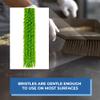 Vikan 458977 Bench Cleaning Brush, Polypropylene/Polyester Medium Bristle Dustpan Brush & Sweeper, 14 Inch, Lime view 4